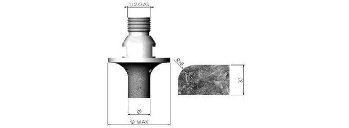 A30R15 Half Gas Position 1 CNC Edge Profile Bit