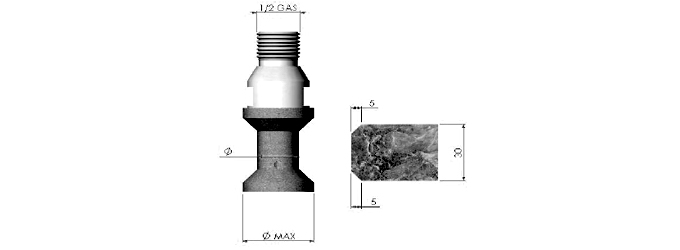 Position 2 1/2 Gas CD2S30 Marble/Granite Smoothing Tool